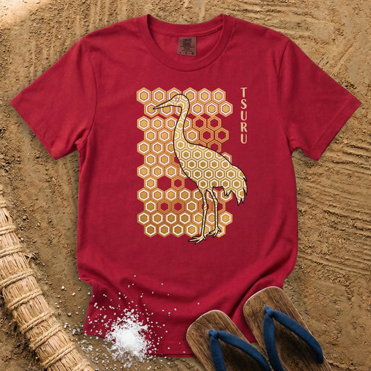 Japanese pattern Crane T-Shirt