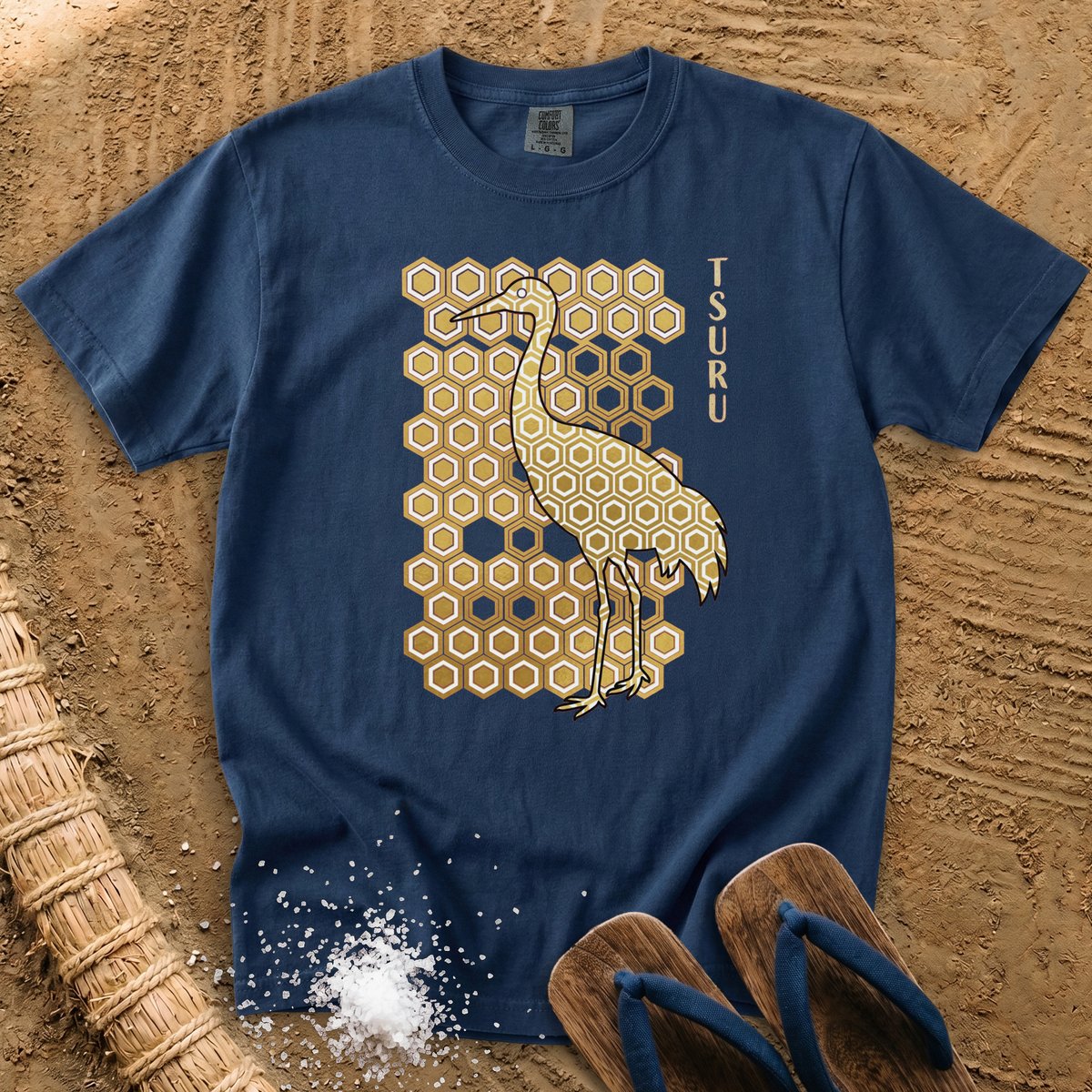 Japanese pattern Crane T-Shirt
