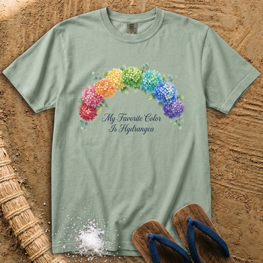Rainbow Hydrangea Arch in Bloom T-Shirt