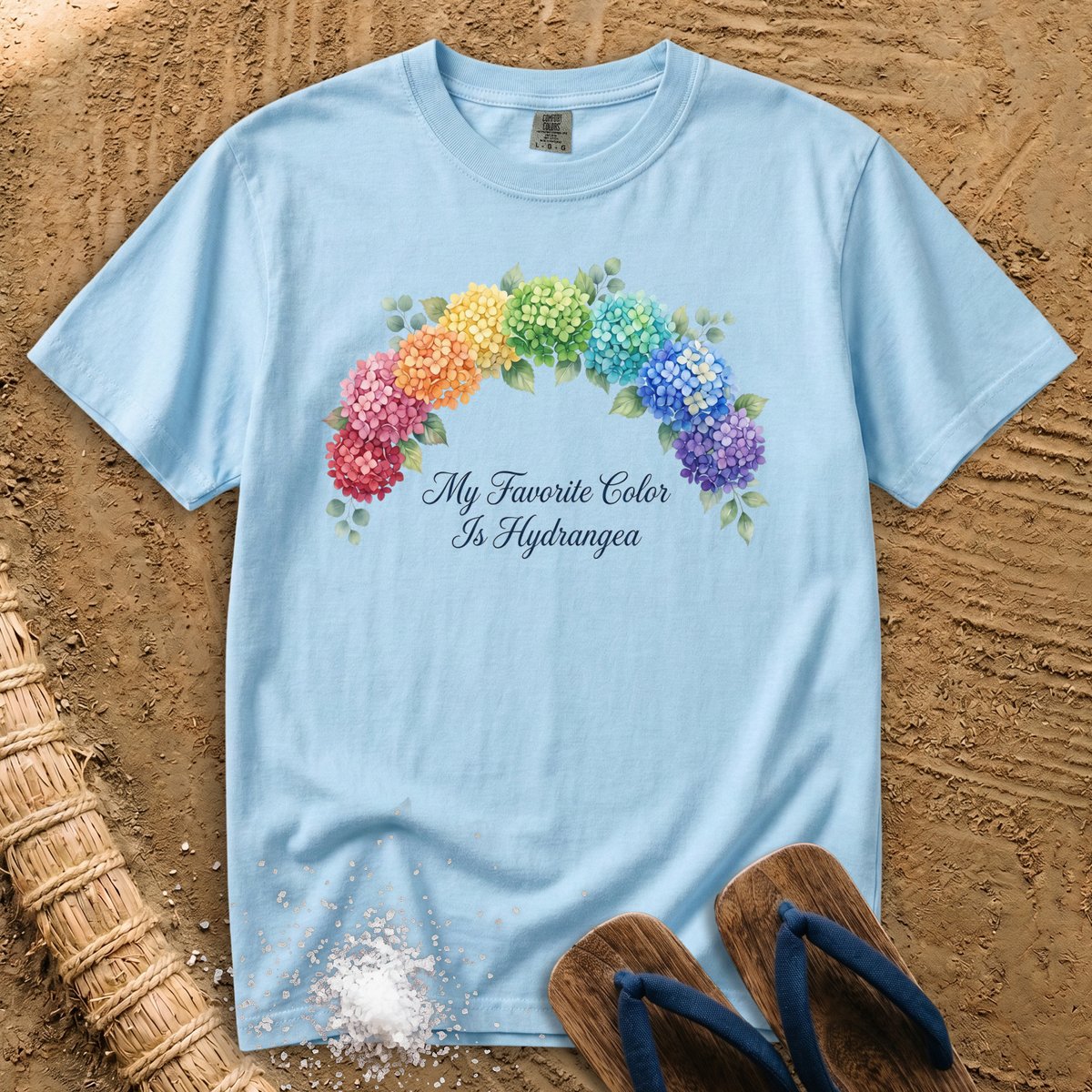 Rainbow Hydrangea Arch in Bloom T-Shirt