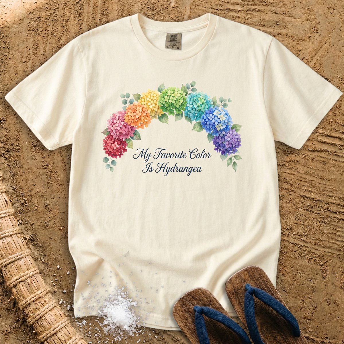 Rainbow Hydrangea Arch in Bloom T-Shirt