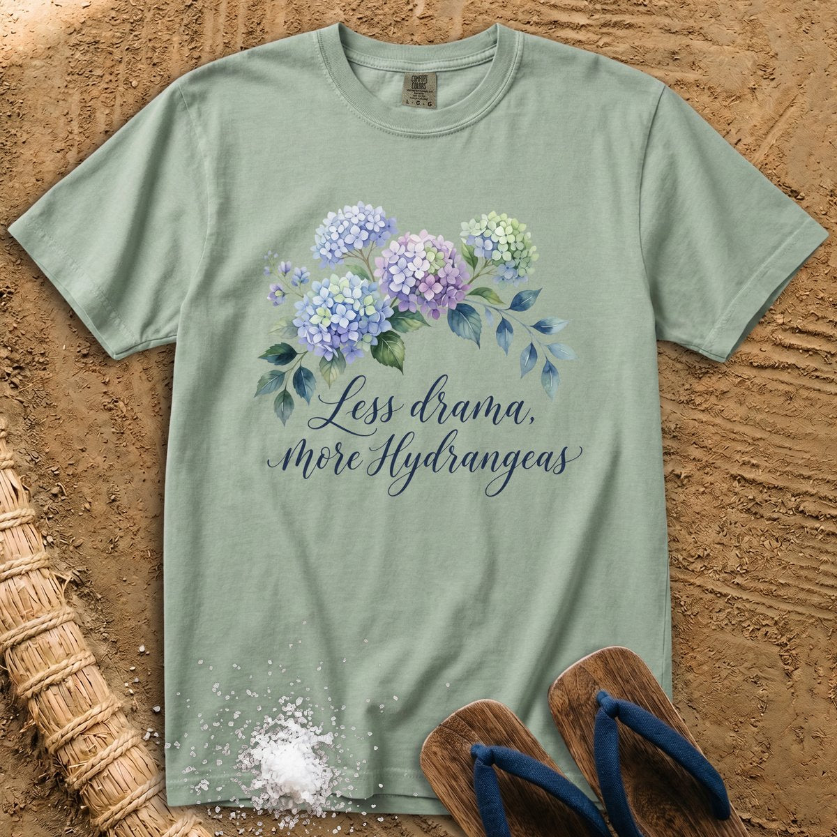 Less Drama, More Hydrangeas T-Shirt