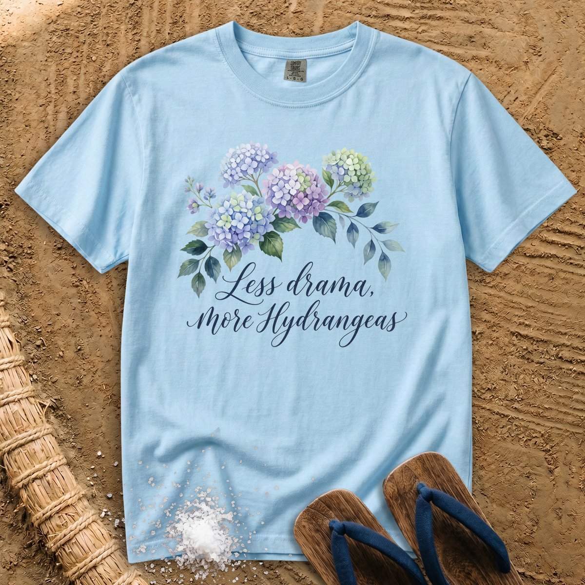 Less Drama, More Hydrangeas T-Shirt
