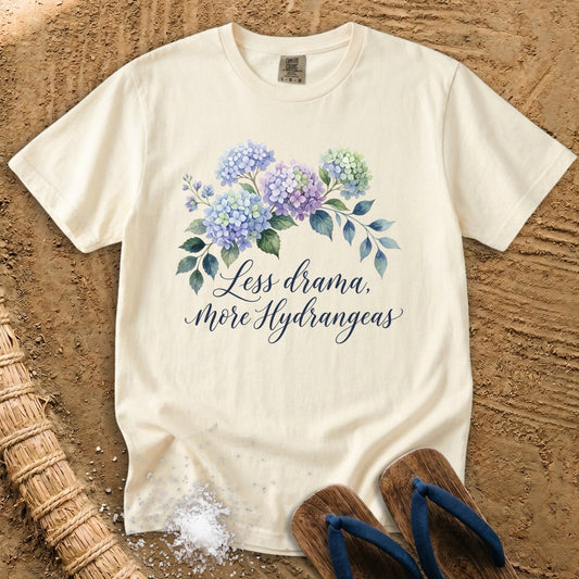 Less Drama, More Hydrangeas T-Shirt