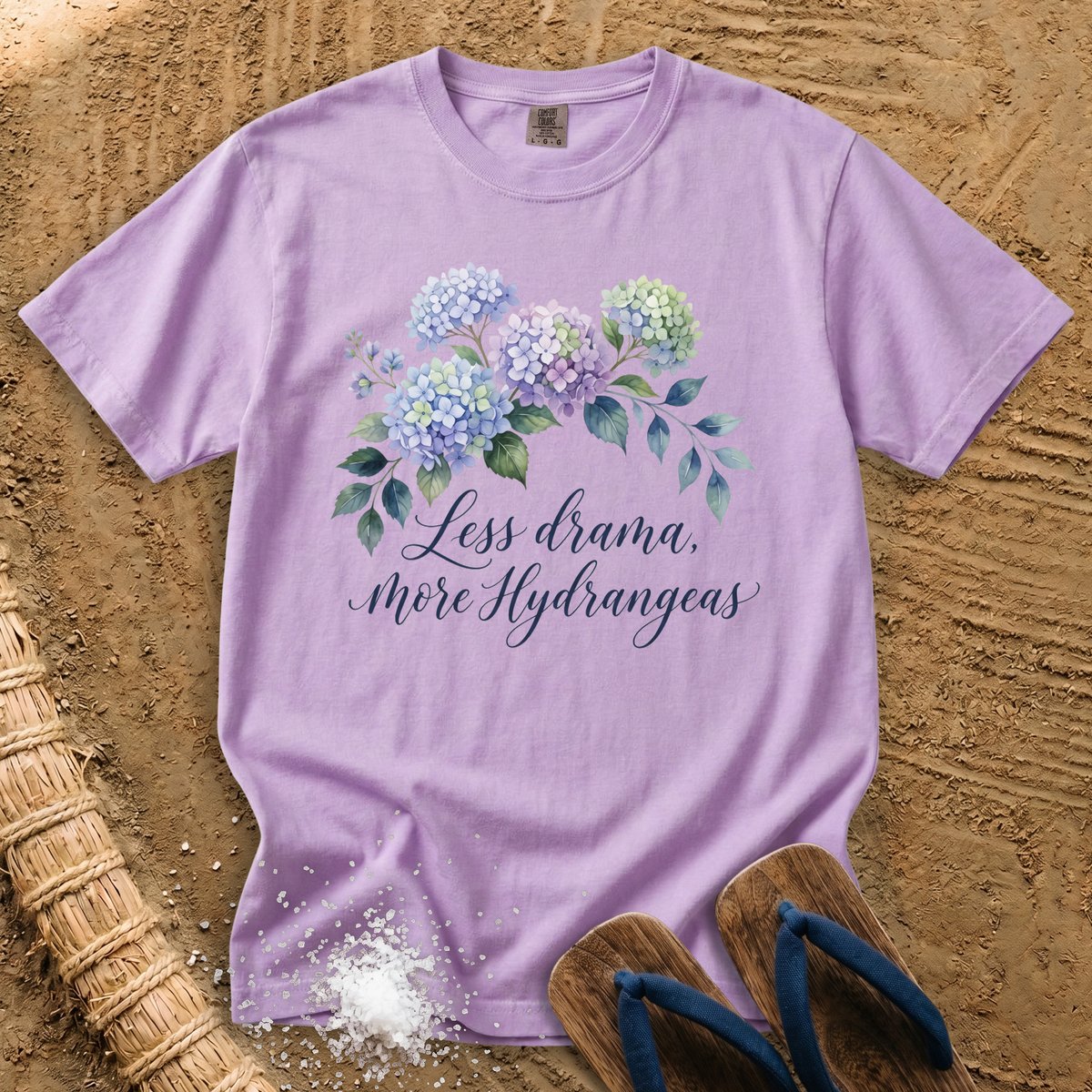 Less Drama, More Hydrangeas T-Shirt