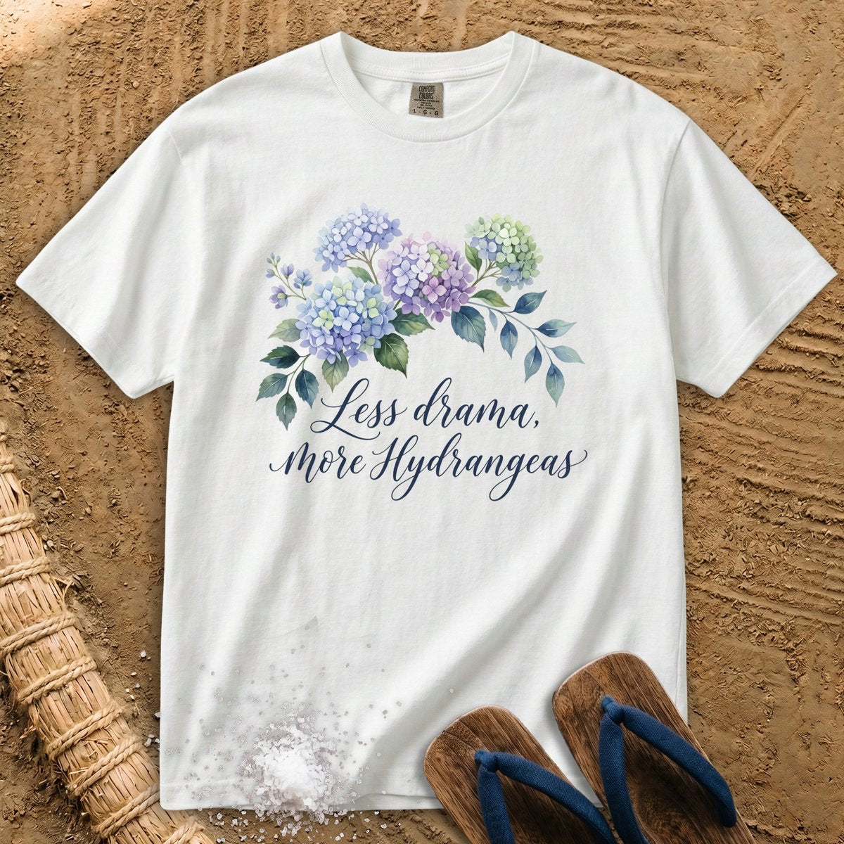 Less Drama, More Hydrangeas T-Shirt