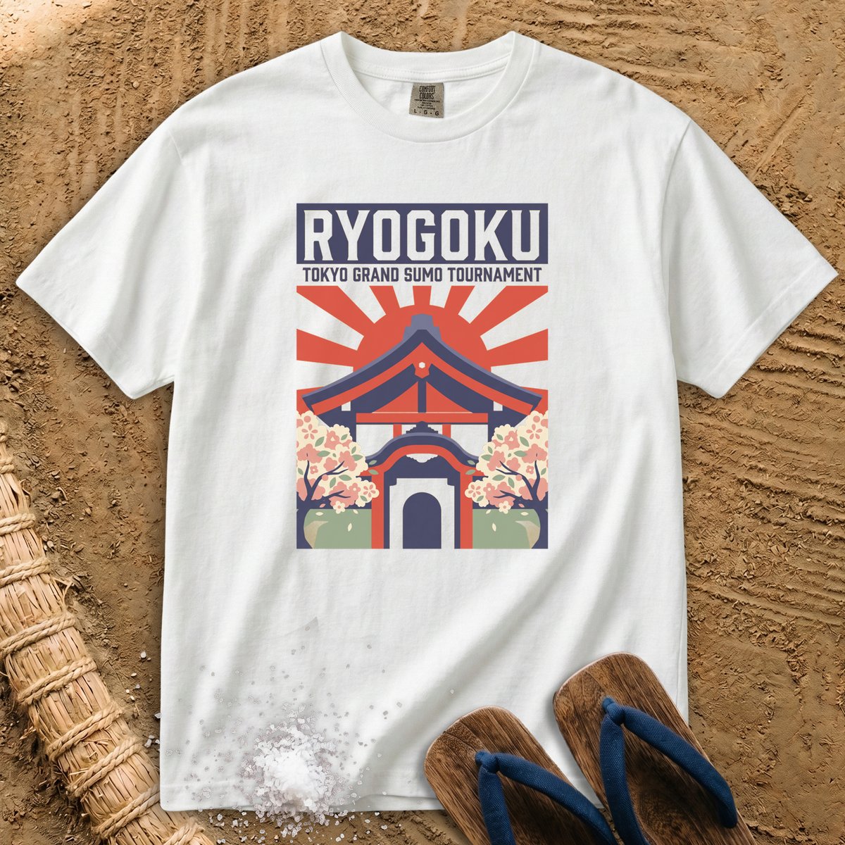 Ryogoku Grand Sumo Retro Poster T-Shirt