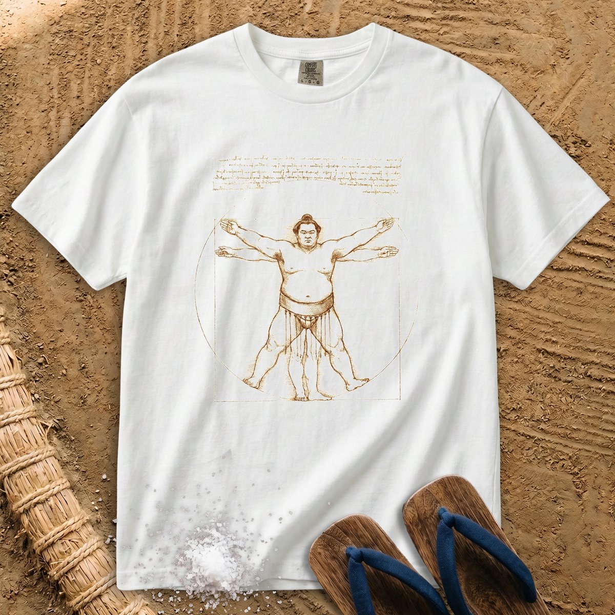 Da Vinci Vitruvian Sumo T-Shirt