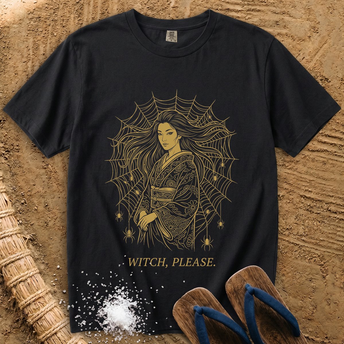 Witch, Please — Spider Web Kimono T-Shirt