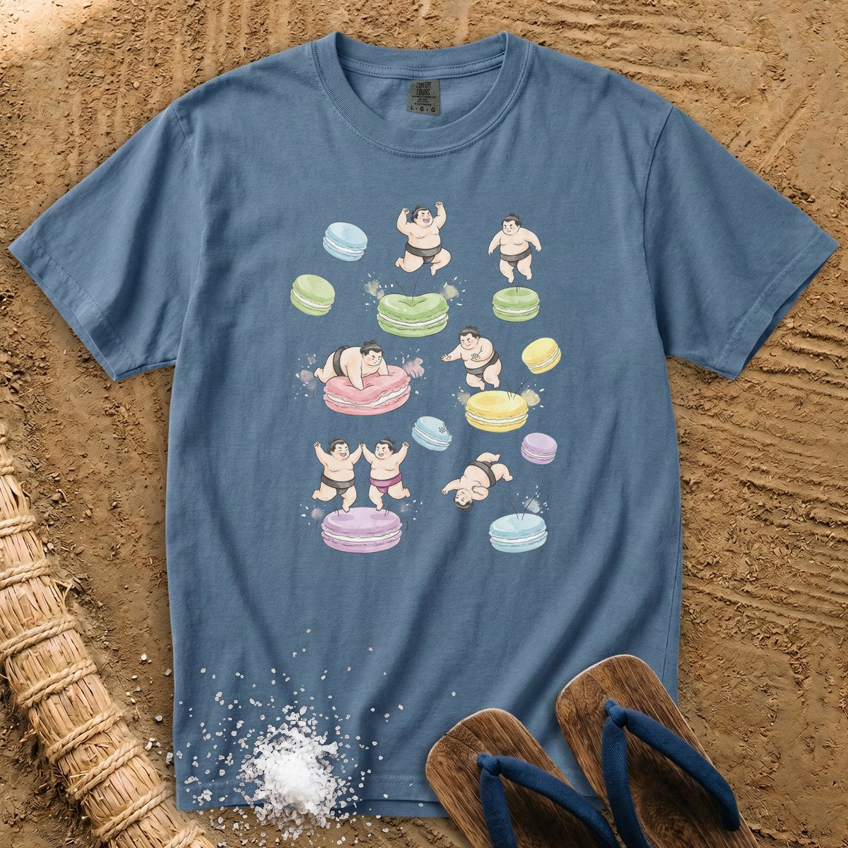 Sumo Wrestlers & Pastel Macarons #2 T-Shirt