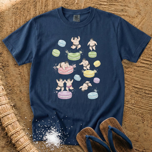 Sumo Wrestlers & Pastel Macarons #2 T-Shirt