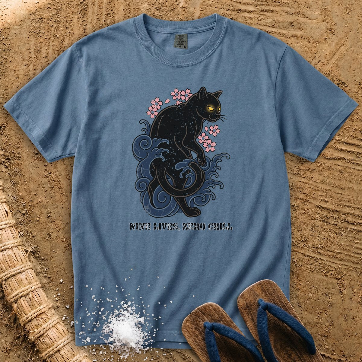 Nine Lives, Zero Chill Black Cat T-Shirt