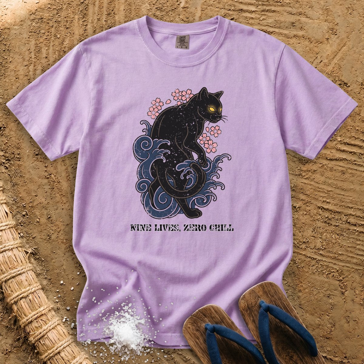 Nine Lives, Zero Chill Black Cat T-Shirt