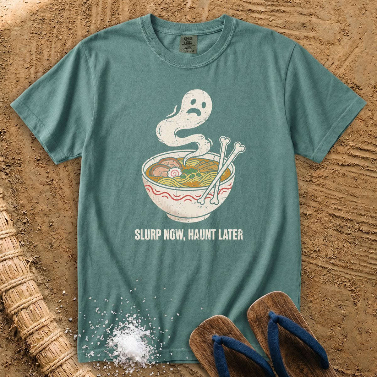 Slurp Now, Haunt Later Ramen Ghost T-Shirt