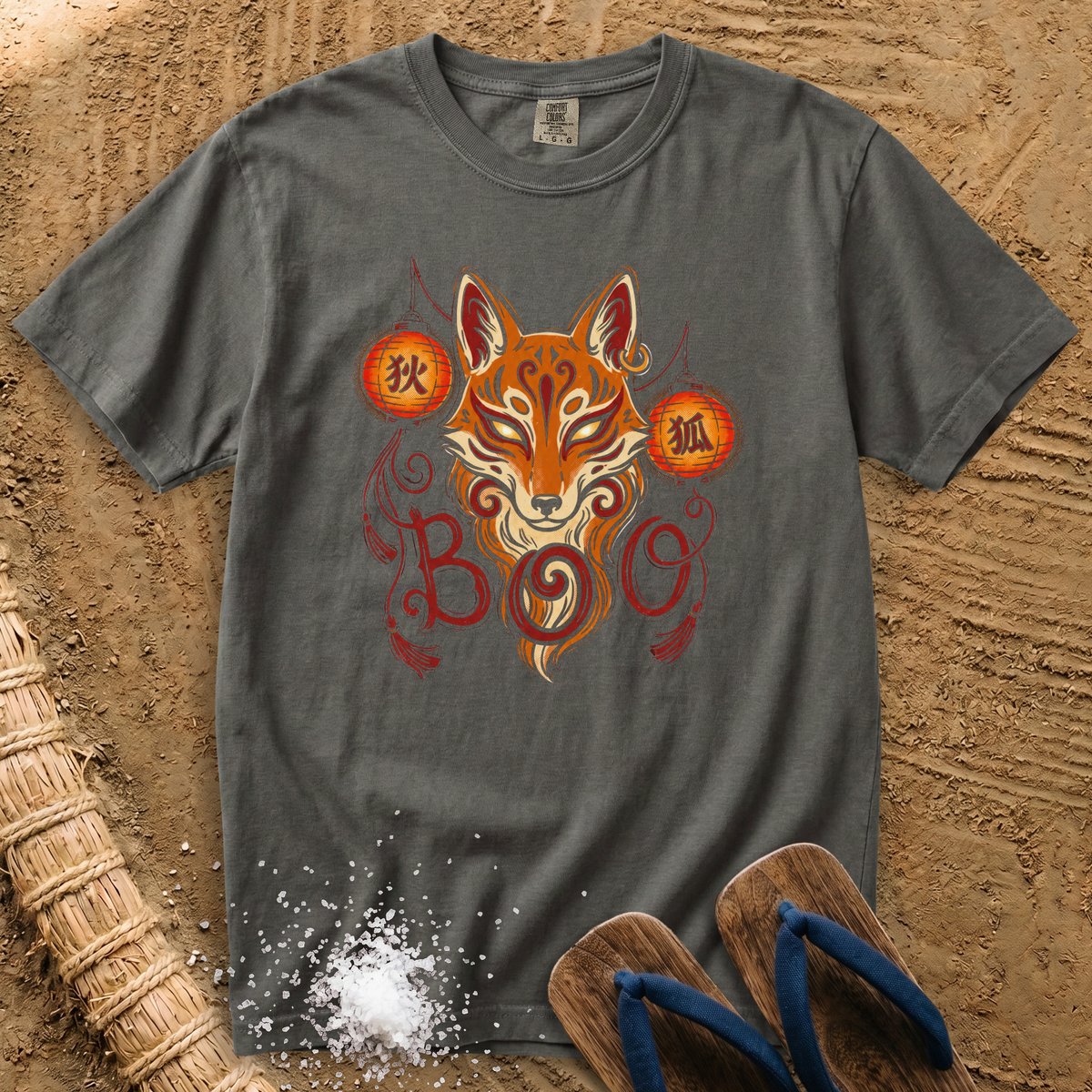 Kitsune Boo — Spirit Fox Halloween T-Shirt