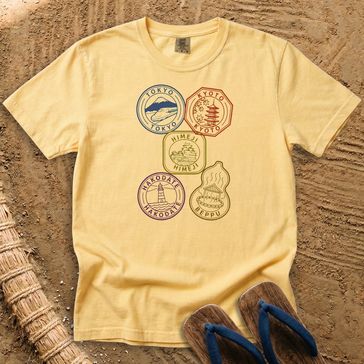 Five Stamps, One Japan Journey T-Shirt