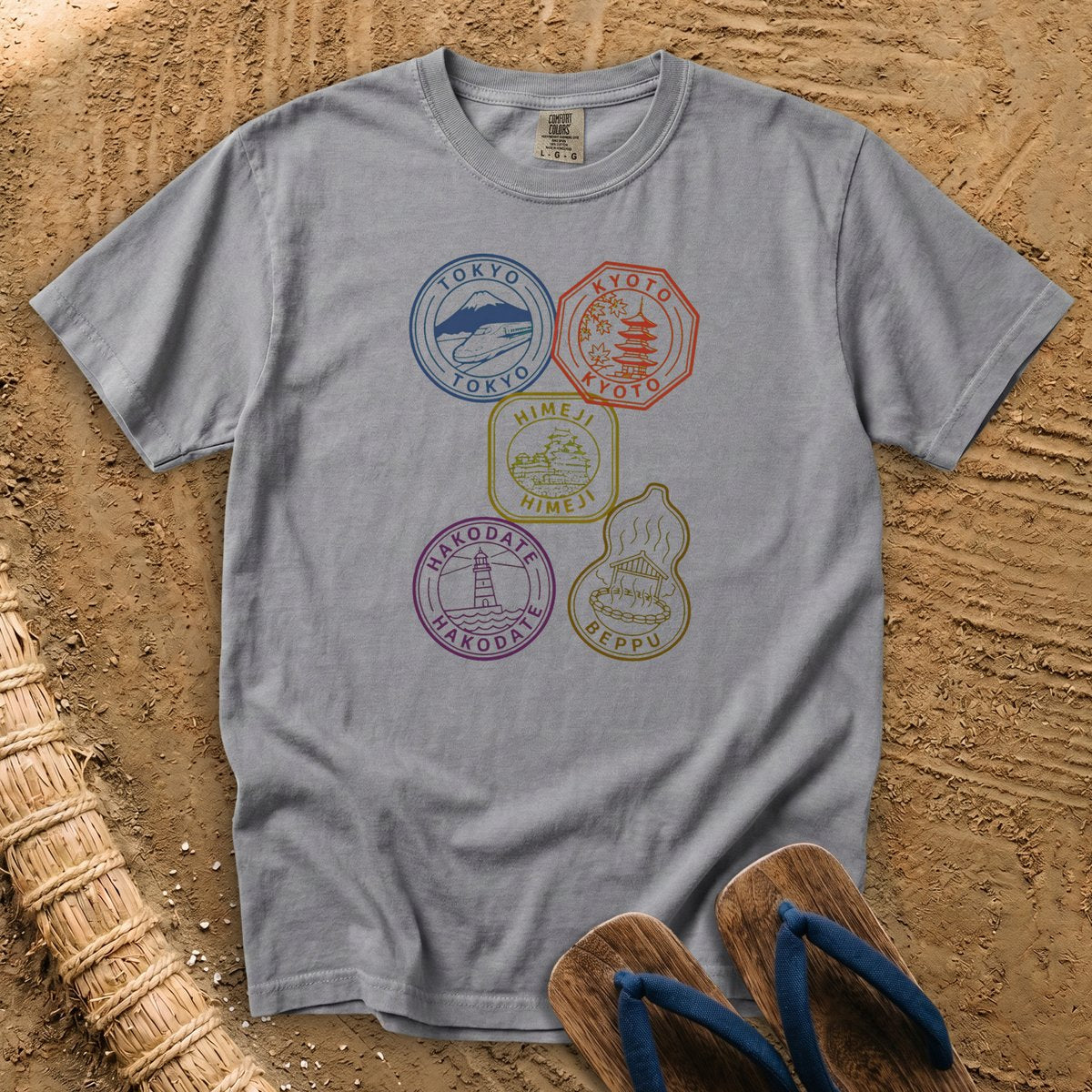 Five Stamps, One Japan Journey T-Shirt