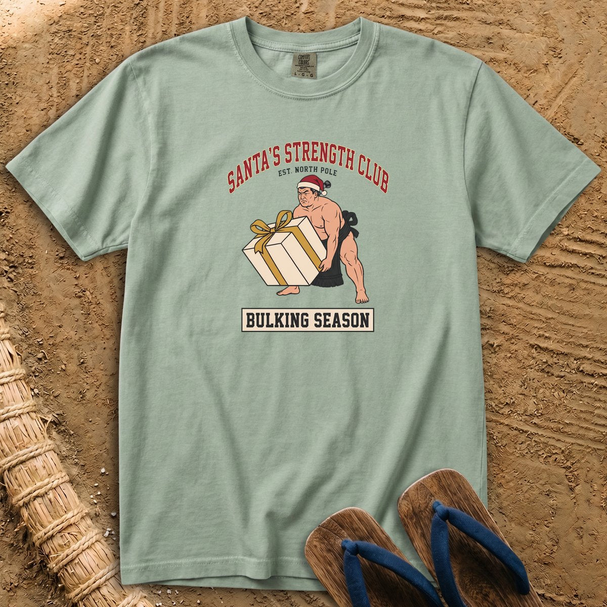 Santa's Strength Club: Sumo Bulking Season T-Shirt
