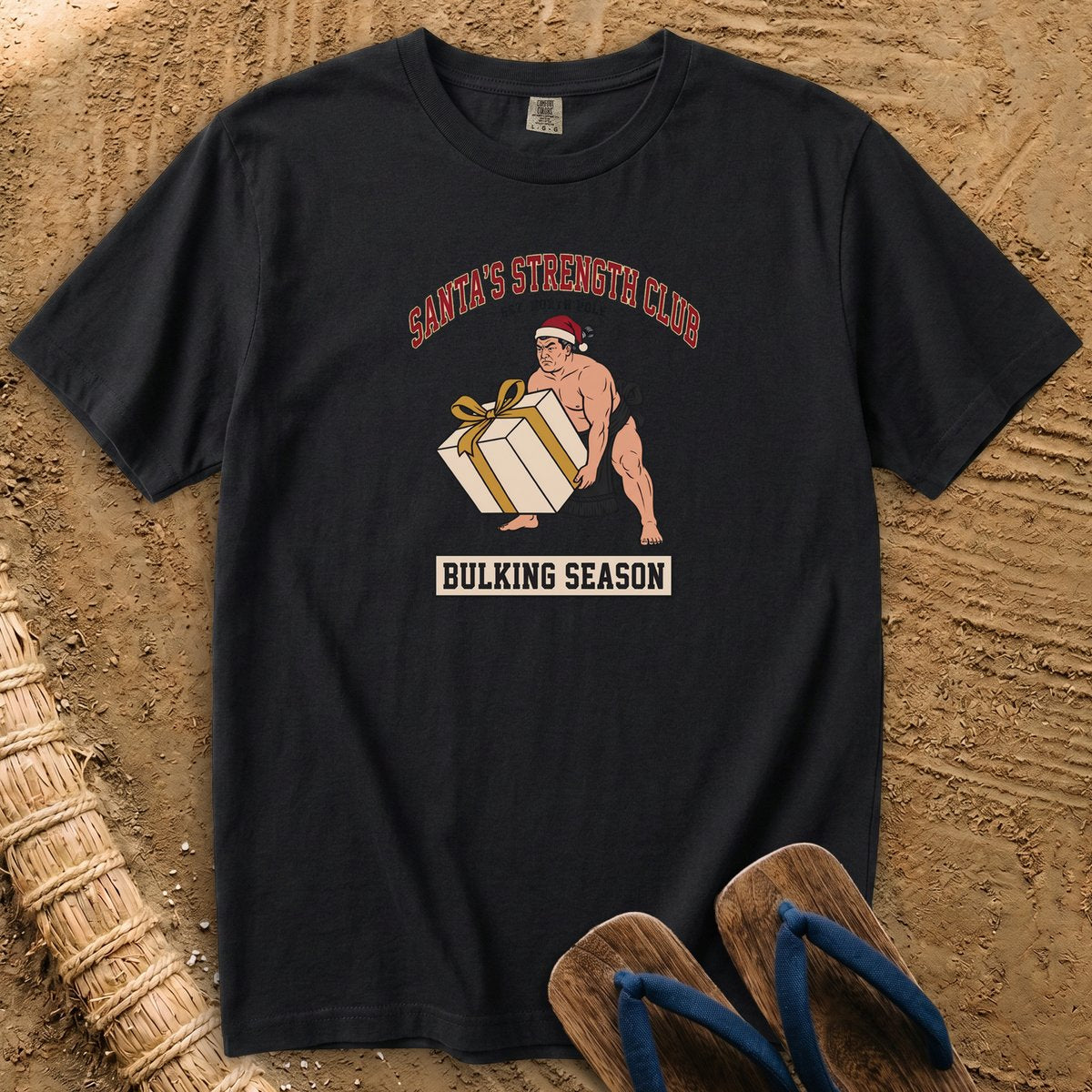 Santa's Strength Club: Sumo Bulking Season T-Shirt