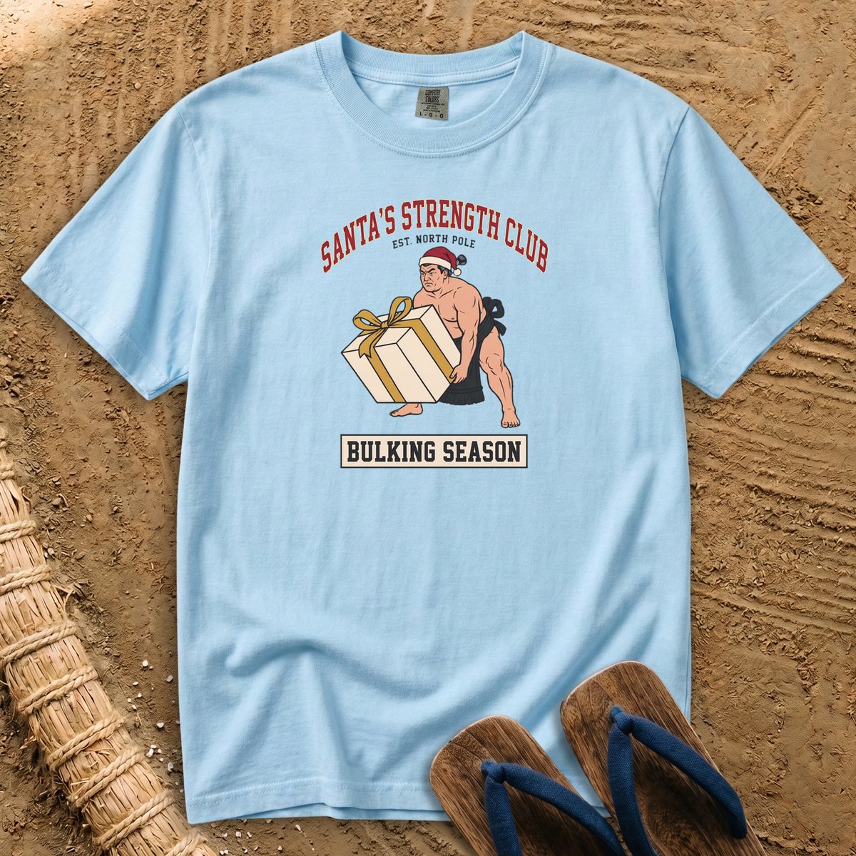 Santa's Strength Club: Sumo Bulking Season T-Shirt