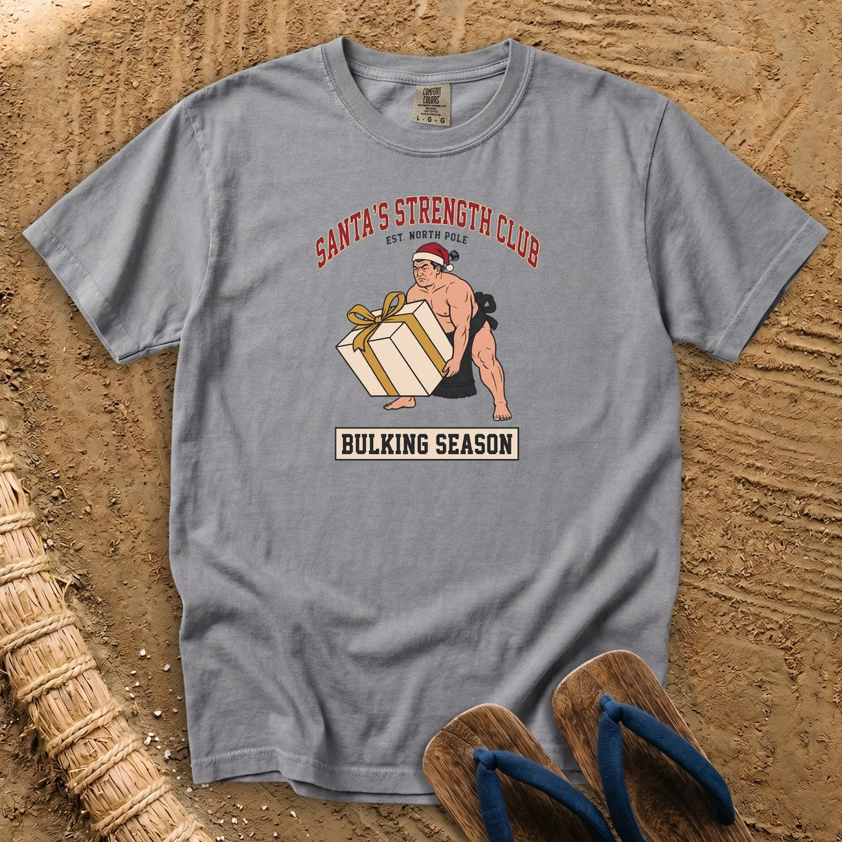 Santa's Strength Club: Sumo Bulking Season T-Shirt