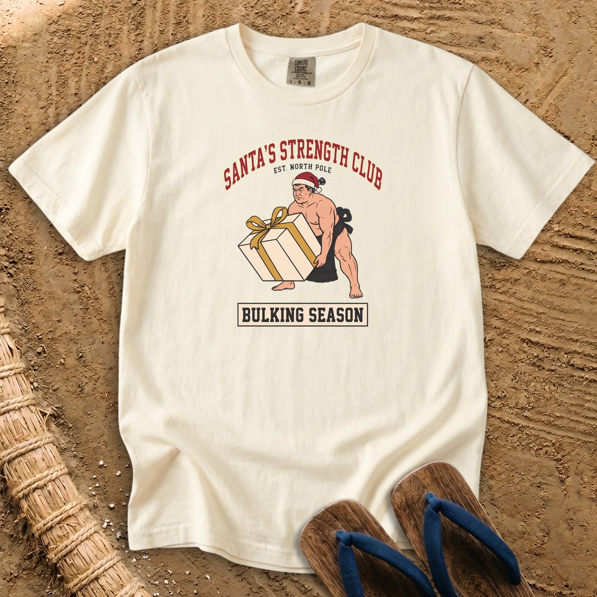 Santa's Strength Club: Sumo Bulking Season T-Shirt